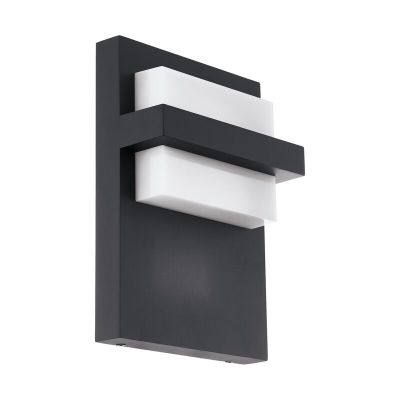 Antraciete moderne buitenlamp, Nicol, aluminium, 10w 3000K (warm wit) LED