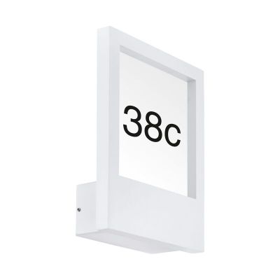 Witte moderne buitenlamp, Jovan, aluminium, IP44