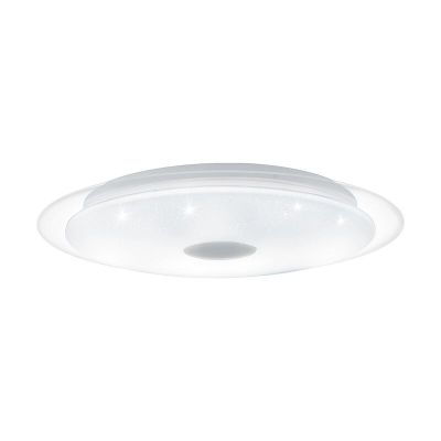 Witte plafonniere Dunya, staal, met verstelbare lichtkleur
