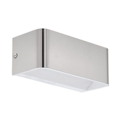 Nikkelen wandlamp Tjalle, aluminium, 10w 3000K (warm wit) LED