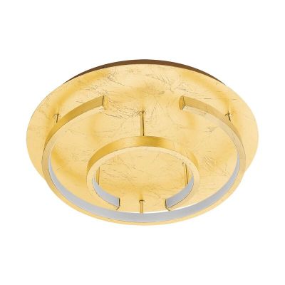 Gouden moderne plafonniere, Sameer, staal, 18w 3000K (warm wit) LED