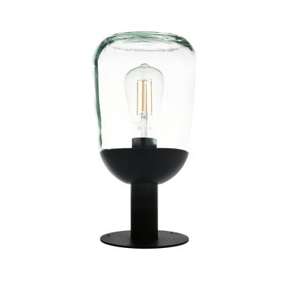 Zwarte moderne buitenlamp, Kerwin, aluminium, IP44