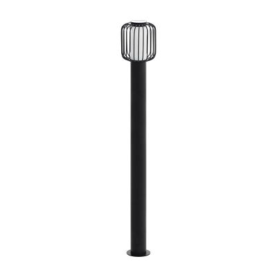 Zwarte moderne buitenlamp, Latife, staal, IP44