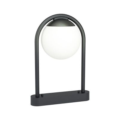 Zwarte moderne buitenlamp, Lynne, staal, IP44