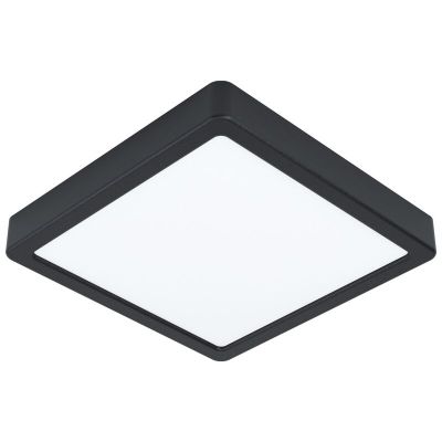 Zwarte plafondlamp Pascale, staal, 16w 3000K (warm wit) LED