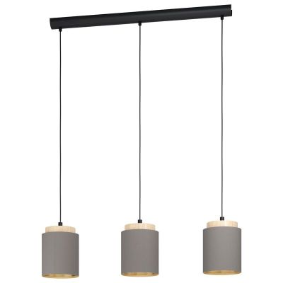 Houten hanglamp bruin, Gabi