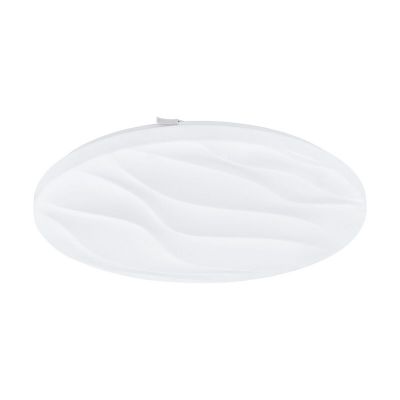 Witte plafonniere Aniel, staal, 36w 3000K (warm wit) LED