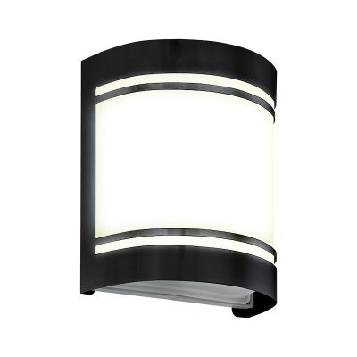 Zwarte moderne buitenlamp staal, Aartje, IP44