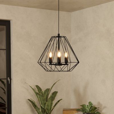 Zwarte industriële hanglamp aluminium, Kwok