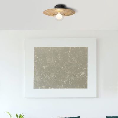 Zwarte klassieke plafondlamp metaal, Rimke