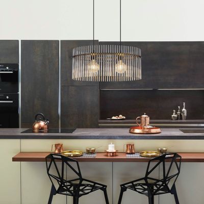 Design hanglamp rookglas, Genelva