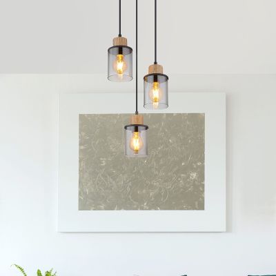 Moderne hanglamp rookglas, Resa