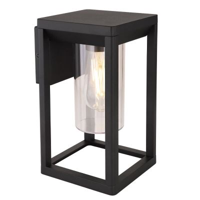 Moderne buitenlamp Vildan, zwart, metaal, IP44