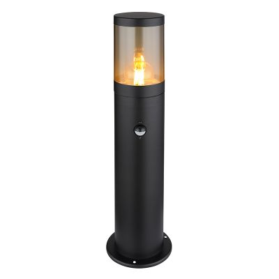 Zwarte moderne buitenlamp rvs, Lambert, IP44