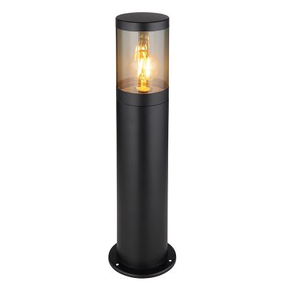 Zwarte moderne buitenlamp rvs, Lambert, IP44