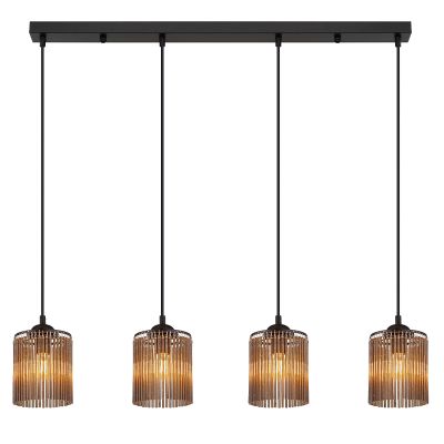 Grijze design eettafel hanglamp acryl, Marthijn
