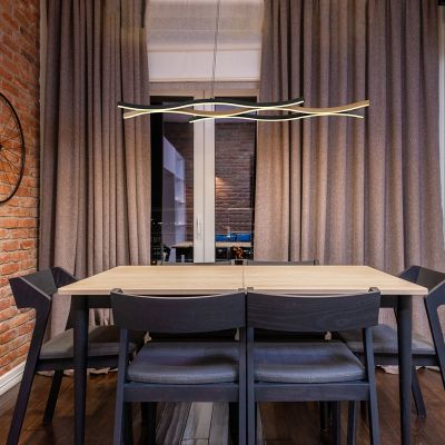 Zwarte design hanglamp aluminium, Geerten, 35W, 3000K LED