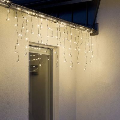6 meter koppelbare ijspegelverlichting, 70 cm hoog, warm wit, IP44, Basic