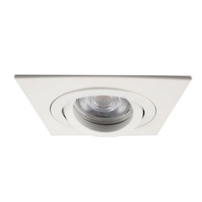 Witte vierkante inbouwspot Heido