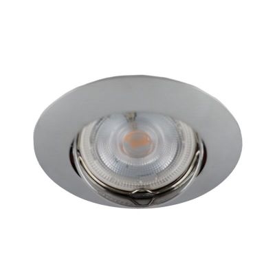 Chroom kantelbare inbouwspot Rudo, kantelbaar