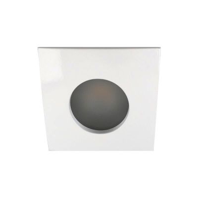 Vierkante badkamer inbouwspot Pelle, wit