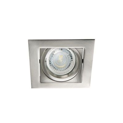 Moderne inbouwspot Filo, zilvergrijs
