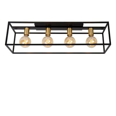 Gouden plafondlamp modern, Ruben