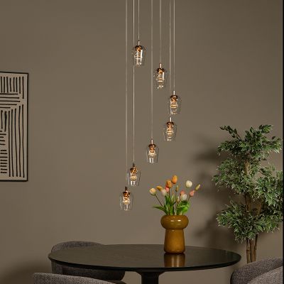Transparante hanglamp modern, Berliane, 4W, 2700K LED