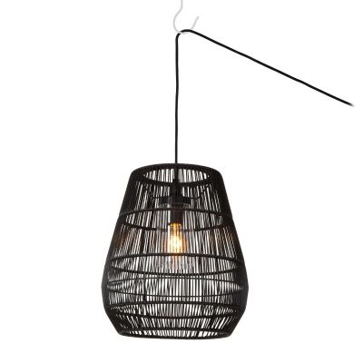 Zwarte buitenlamp landelijk, Nerida, IP44