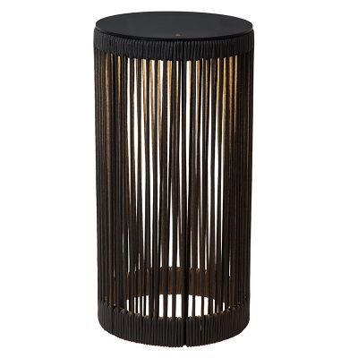 Zwarte oplaadbare vloerlamp modern, Pingi, 3W, 3000K LED, IP44, 3-staps dimbaar