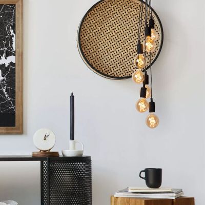 Moderne hanglamp Fix, Zwart