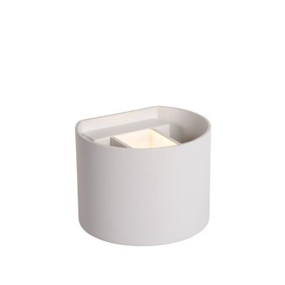 Witte wandlamp Xio, Aluminium