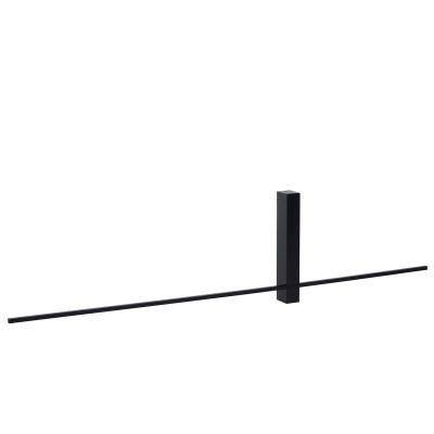 Zwarte wandlamp Segin, aluminium