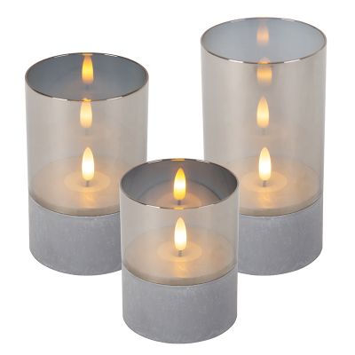 3 kaarslampen op batterij Velas
