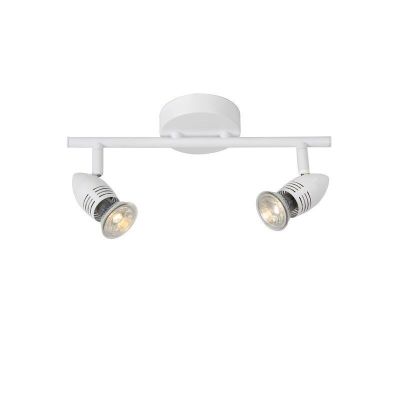 Moderne, witte plafondspot Caro