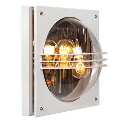 Witte buitenlamp modern, Privas, IP44