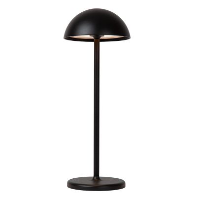Zwarte buiten tafellamp retro, Joy, 1,5W, 3000K LED, IP54, met touchdimmer