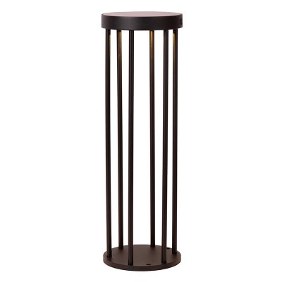 Zwarte staande buitenlamp op zonne-energie modern, Jackson, 2W, 2700K LED, IP65, 3-staps dimbaar