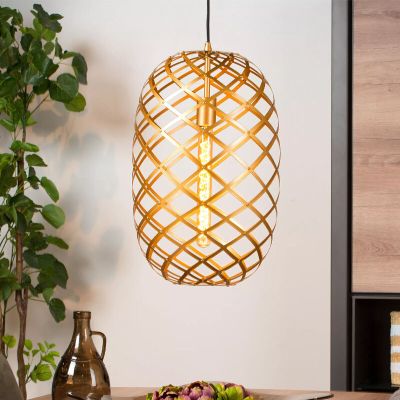 Gouden hanglamp Wolfram, metaal