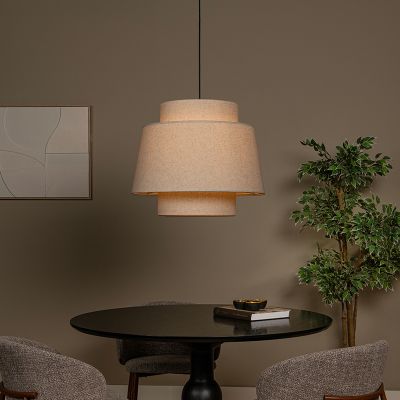 Beige hanglamp landelijk, Tribute