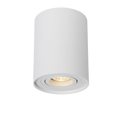 Witte plafondspot Tube, Cilinder