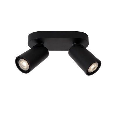 Xyrus plafondlamp 2L - Zwarte spotjes, dim to warm