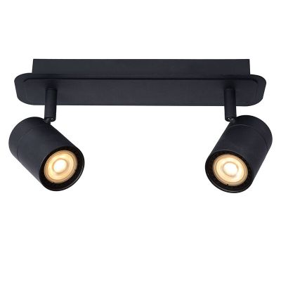 Zwarte moderne plafondlamp, Lennert, metaal, IP44