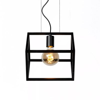 Zwarte hanglamp Fabian, metaal