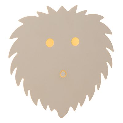 Beige kinderkamer wandlamp modern, Charlie, 5W, dim to warm LED, met touchdimmer