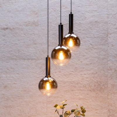 Zwarte hanglamp modern, Marius