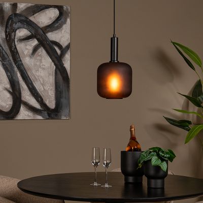 Zwarte hanglamp modern, Eloise