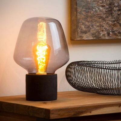 Moderne tafellamp Becky, Grijs