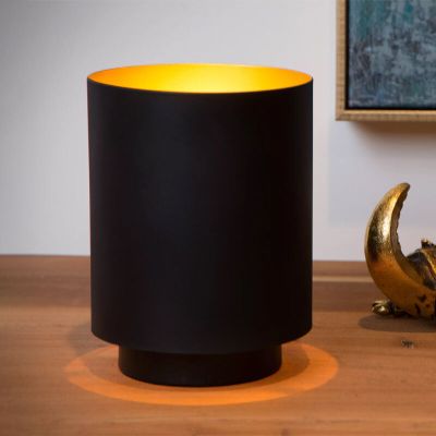 Zwarte tafellamp Suzy, metaal