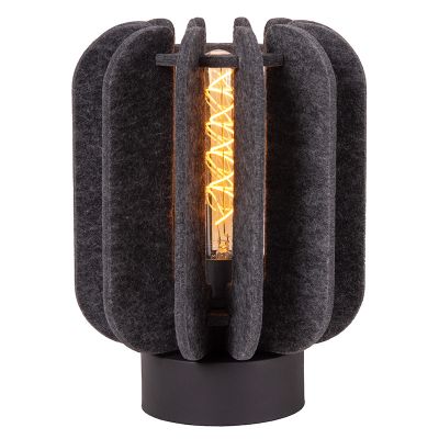 Grijze tafellamp modern, Rafal, met schakelaar